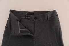Ermanno Scervino Gray Wool Stretch Slim Pants - IT38|XS - Trousers