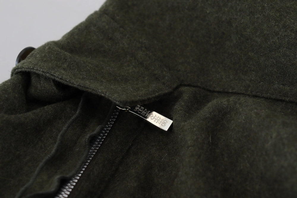 Ermanno Scervino Green Lace Up Leg Women Tapered Pants - Trousers