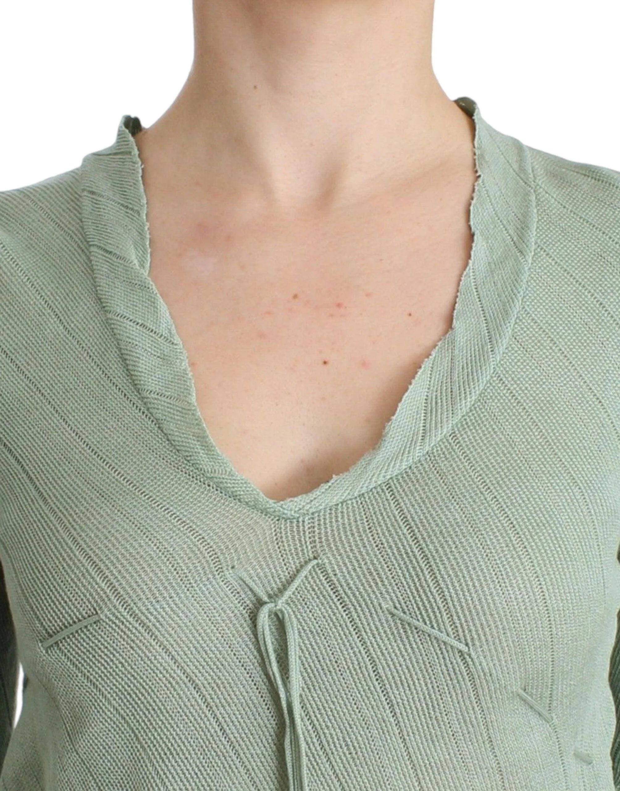 Ermanno Scervino Green Lightweight Knit Sweater Top Blouse - IT44 | M - Sweaters