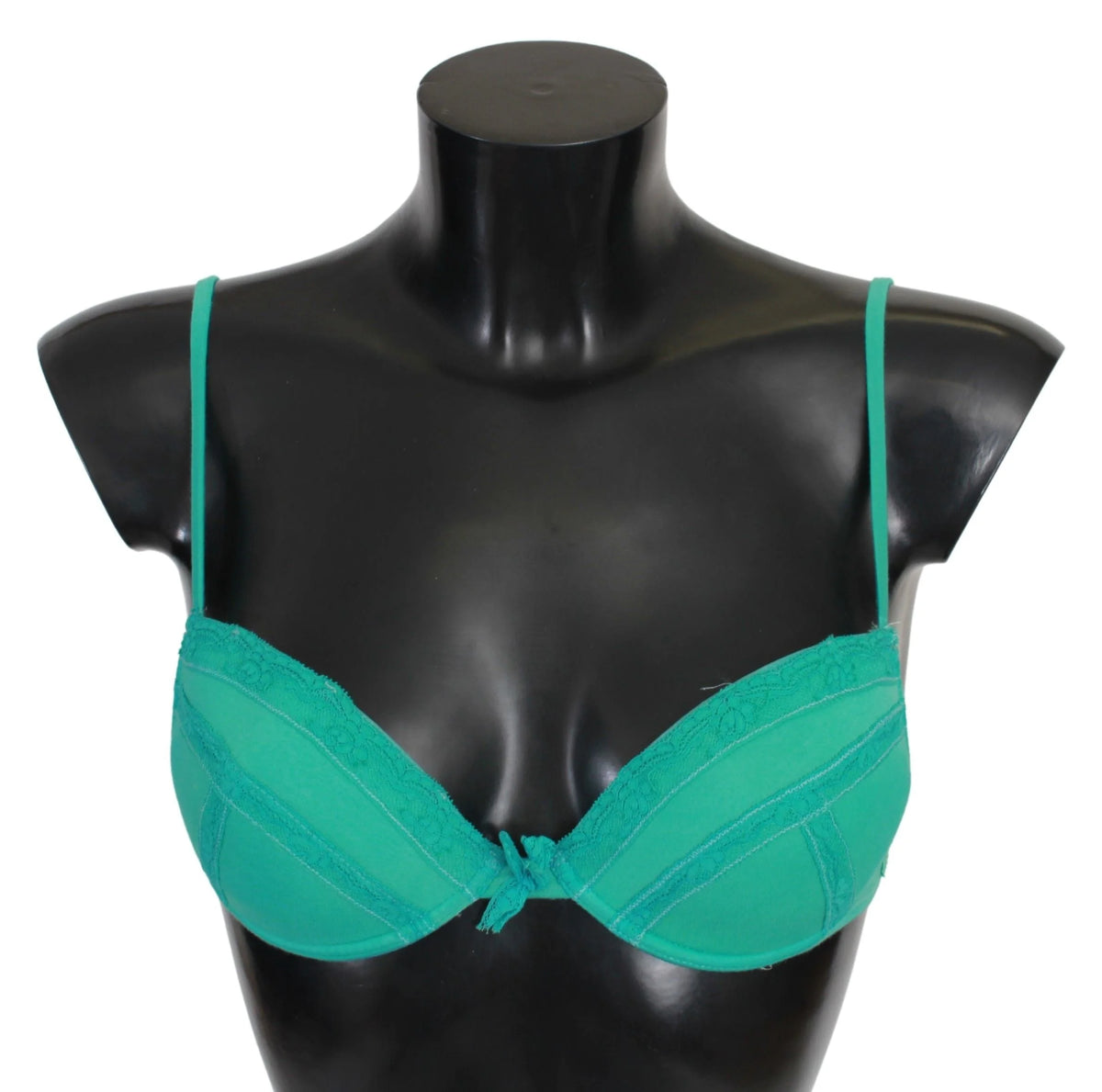 Ermanno Scervino Green Push Up Bra 100% Cotton Underwear - IT2 | S - Bras