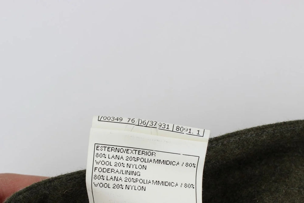 Ermanno Scervino Green Wool Blend Loose Fit Cargo Pants - Cargo Pants