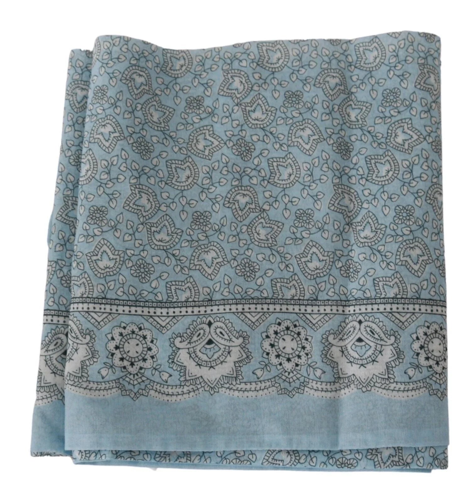Ermanno Scervino Light Blue Bandana Wrap Shawl Foulard Scarf - Scarves & Shawls