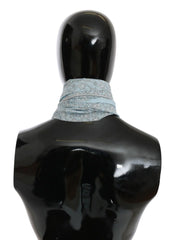 Ermanno Scervino Light Blue Bandana Wrap Shawl Foulard Scarf - Scarves & Shawls