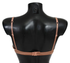 Ermanno Scervino Nude Lace Push Up Silk Underwear - IT2 | S - Bras