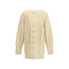 Ermanno Scervino Perforated cashmere Cardigan - IT38 | S - Cardigans