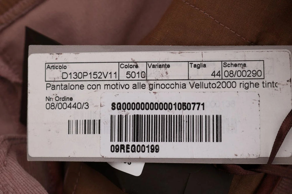 Ermanno Scervino Pink Velvet Cropped Casual Pants - IT44|L - Trousers