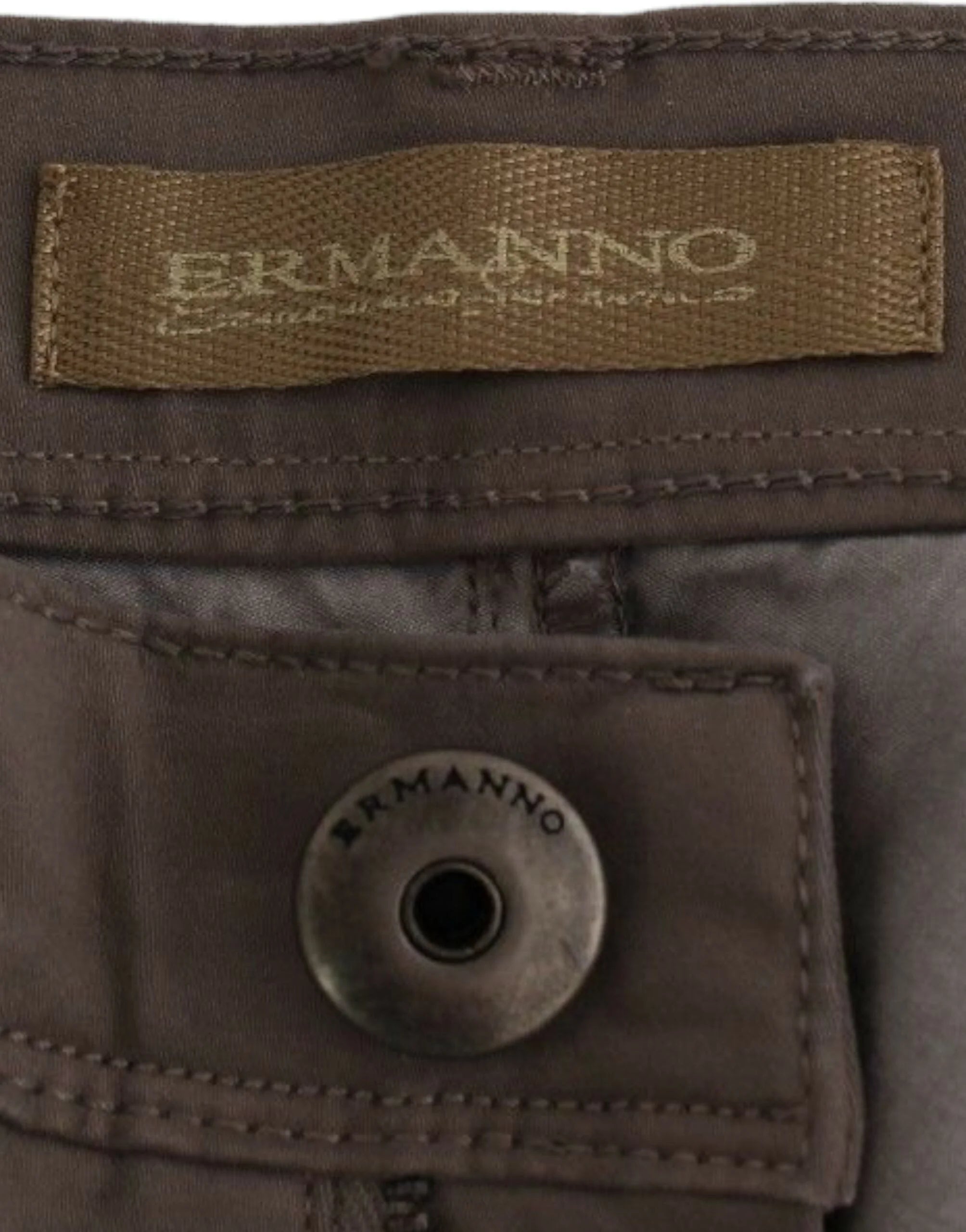 Ermanno Scervino Taupe Beige Slim Jeans Denim Pants Skinny - IT40 - Jeans