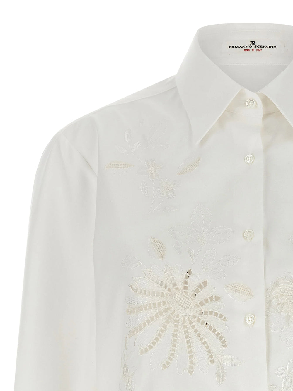 Ermanno Scervino White Cotton Blouse