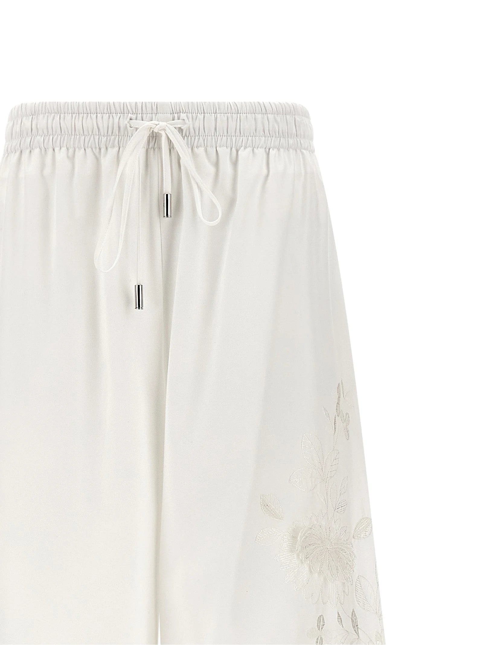 Ermanno Scervino White Cotton Casual Pants - IT42