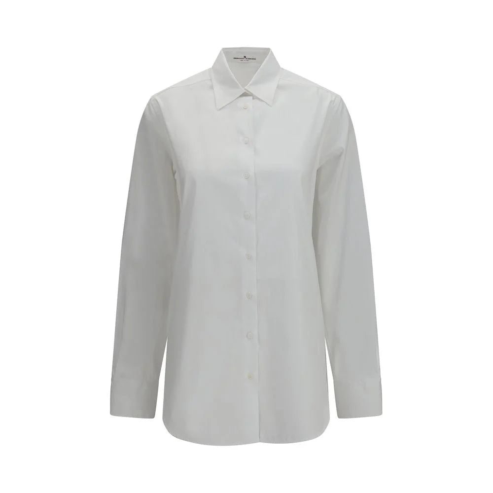 Ermanno Scervino White Cotton Dress Shirt - IT40 | M
