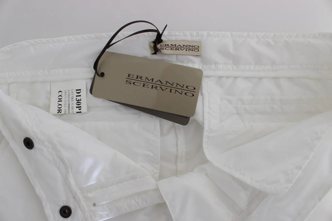 Ermanno Scervino White Nylon Padded Slim Fit Cargo Pants - IT42|M - Cargo Pants