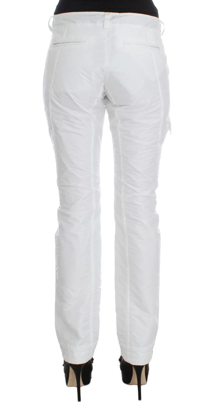 Ermanno Scervino White Nylon Padded Slim Fit Cargo Pants - IT42|M - Cargo Pants