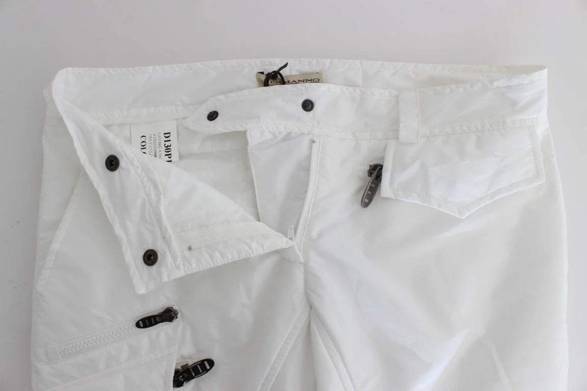 Ermanno Scervino White Nylon Padded Slim Fit Cargo Pants - IT42|M - Cargo Pants