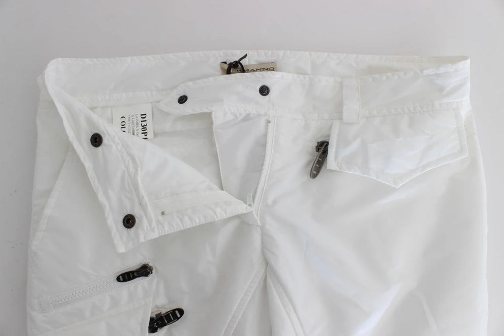 Ermanno Scervino White Nylon Padded Slim Fit Cargo Pants - IT42|M - Cargo Pants