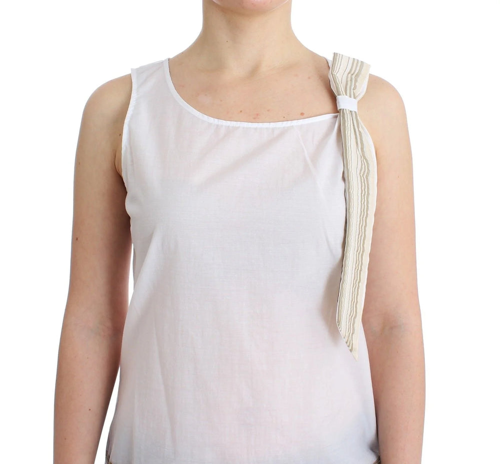 Ermanno Scervino White Top Blouse Tank Shirt Sleeveless - Tank Tops