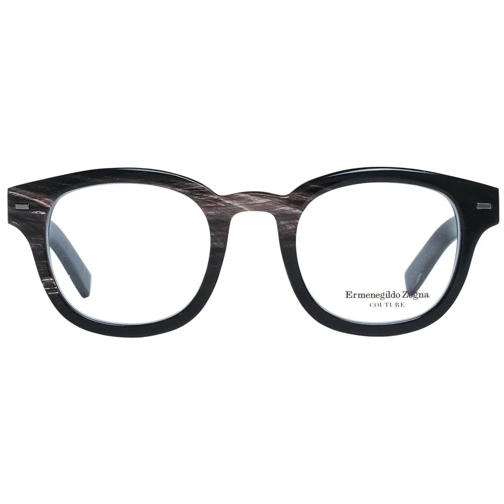 Ermenegildo Zegna Black Men Glasses Frame