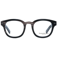 Ermenegildo Zegna Black Men Glasses Frame