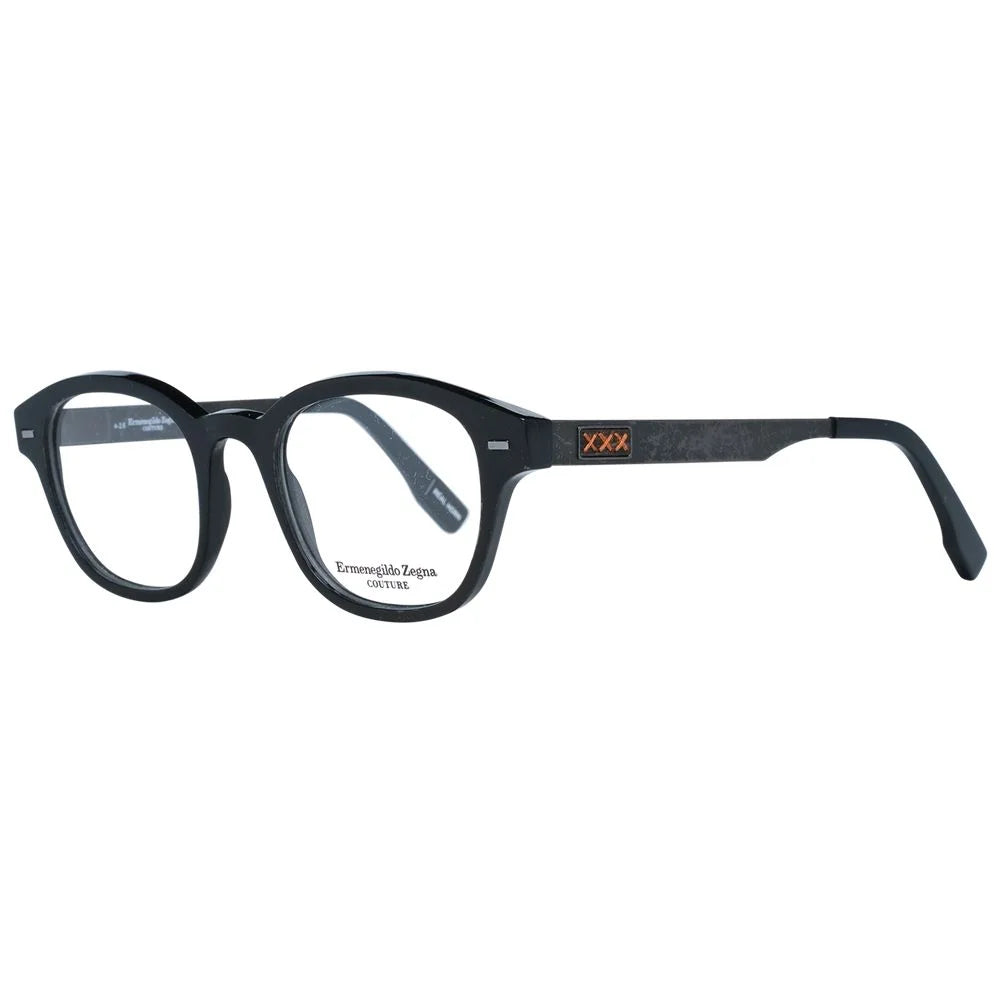 Ermenegildo Zegna Black Men Glasses Frame - Eyeglasses