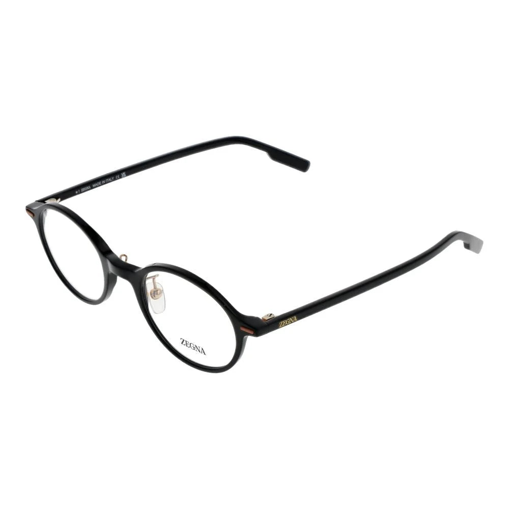 Ermenegildo Zegna Black Men Glasses Frame - Eyeglasses