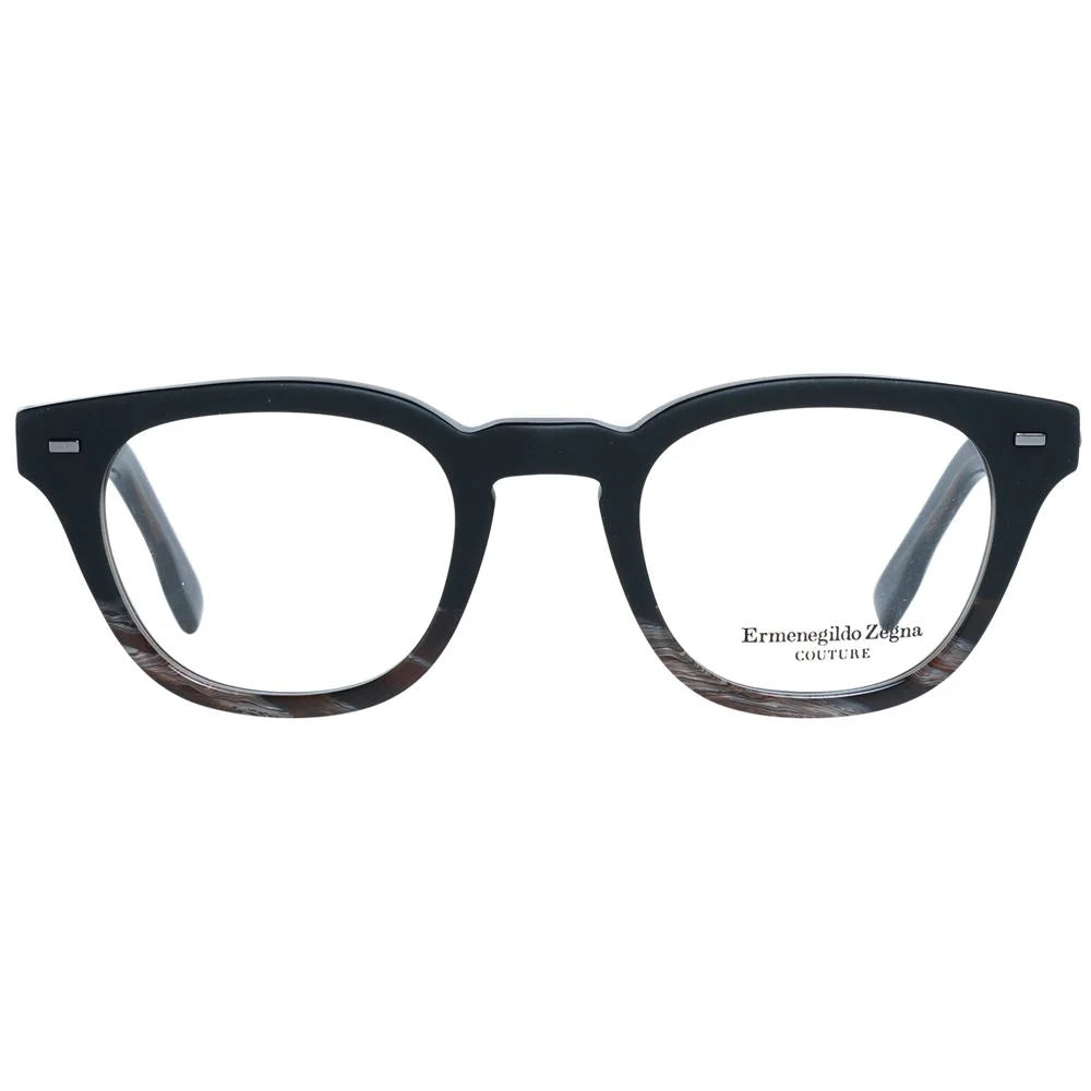 Ermenegildo Zegna Black Men Glasses Frame - Eyeglasses