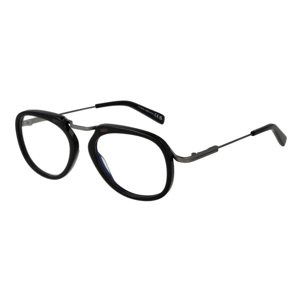 Ermenegildo Zegna Black Men Glasses Frame - Eyeglasses