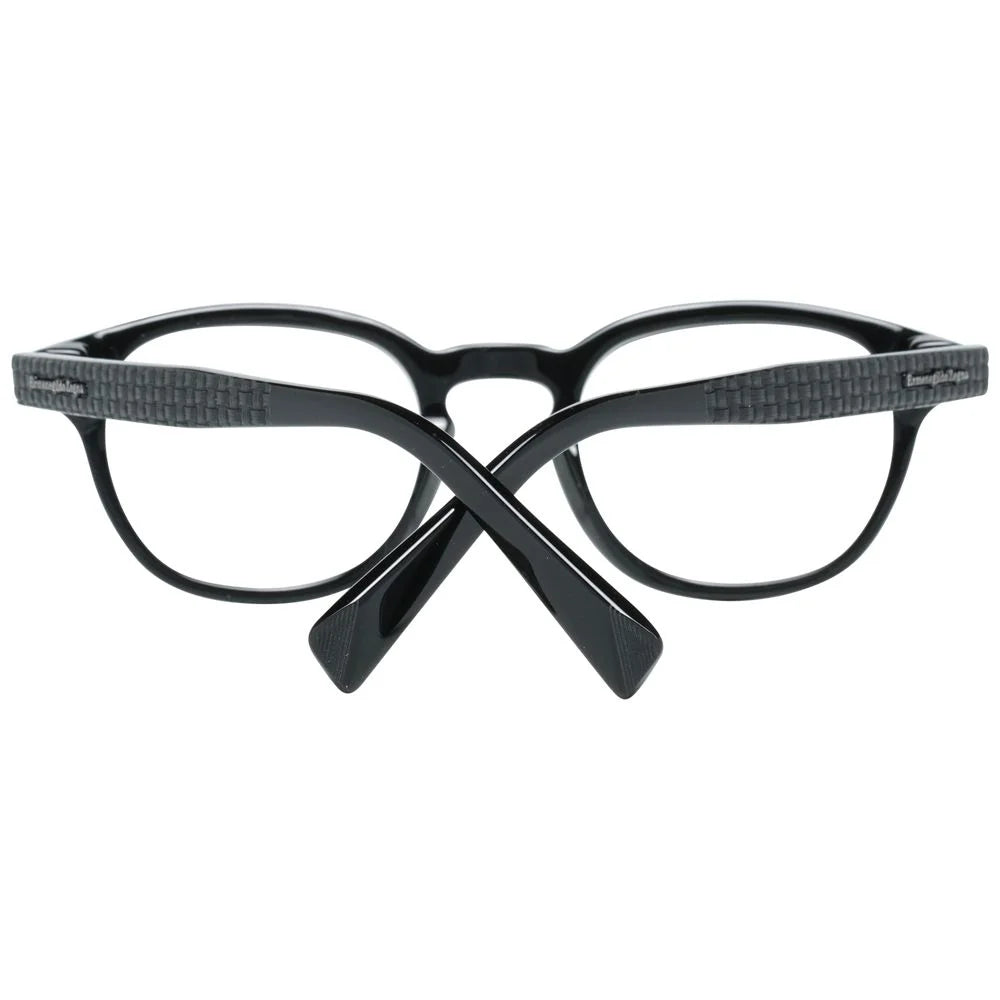 Ermenegildo Zegna Black Men Glasses Frame - Eyeglasses