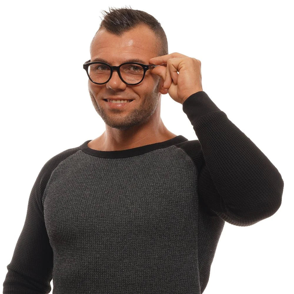 Ermenegildo Zegna Black Men Glasses Frame - Eyeglasses