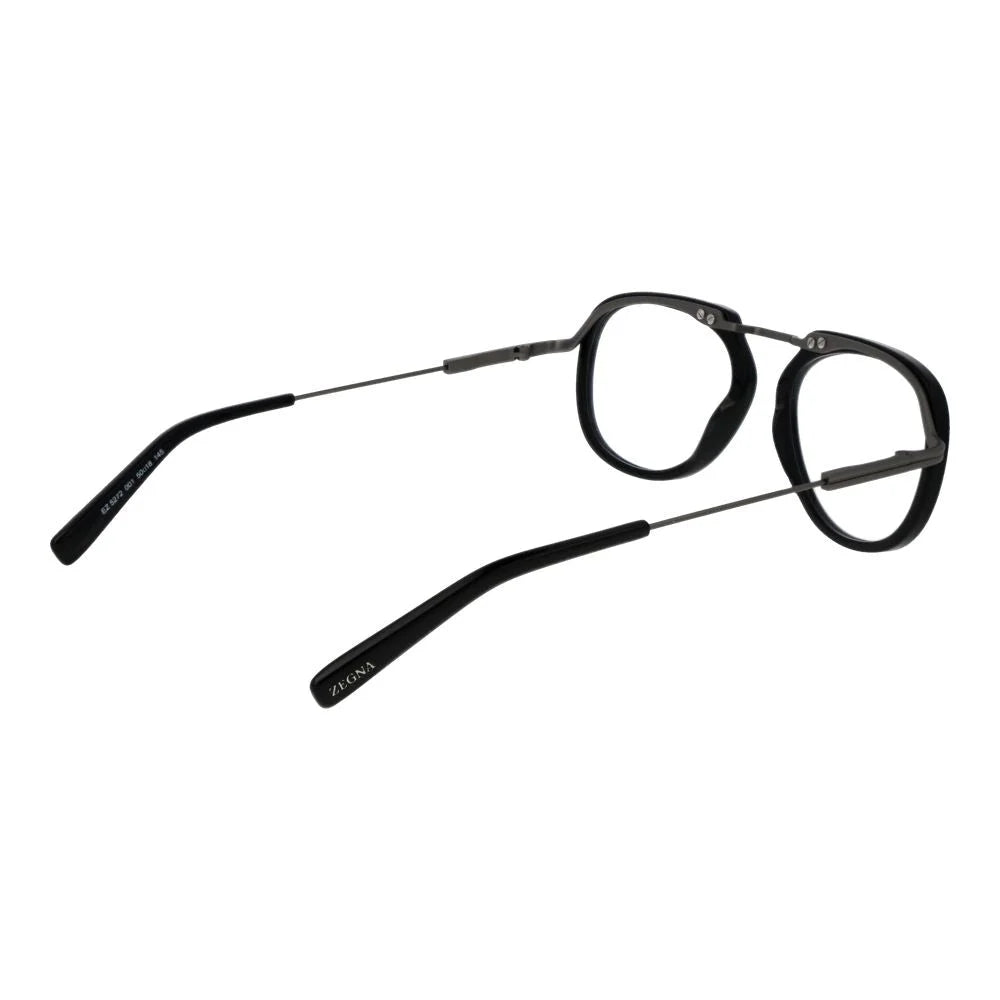 Ermenegildo Zegna Black Men Glasses Frame - Eyeglasses