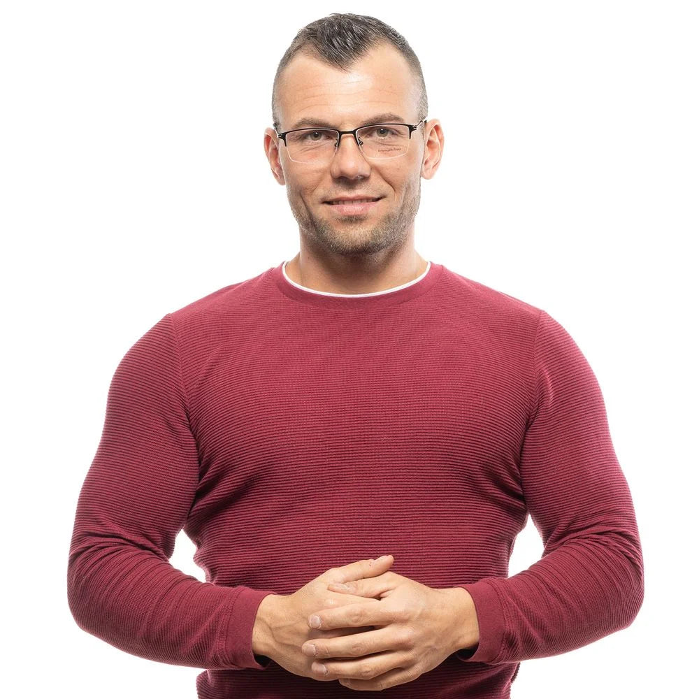 Ermenegildo Zegna Black Men Glasses Frame - Eyeglasses