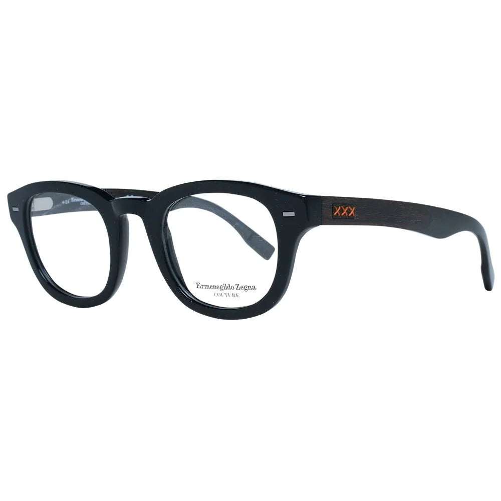 Ermenegildo Zegna Black Men Glasses Frame - Eyeglasses
