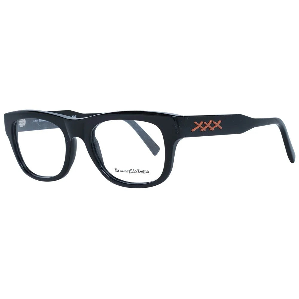 Ermenegildo Zegna Black Men Glasses Frame - Eyeglasses
