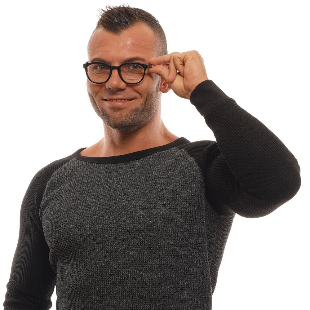 Ermenegildo Zegna Black Men Glasses Frame - Eyeglasses