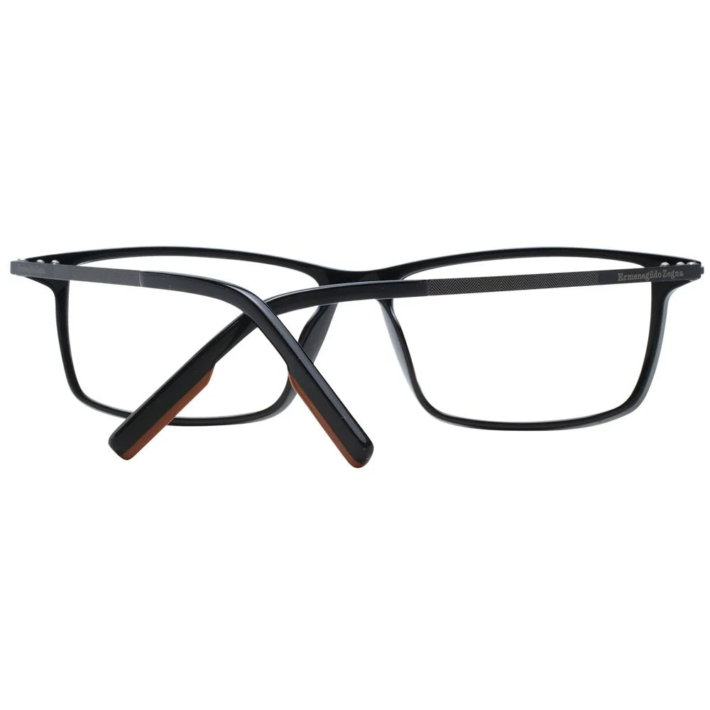 Ermenegildo Zegna Black Men Glasses Frame - Eyeglasses