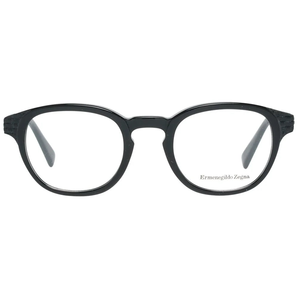 Ermenegildo Zegna Black Men Glasses Frame - Eyeglasses