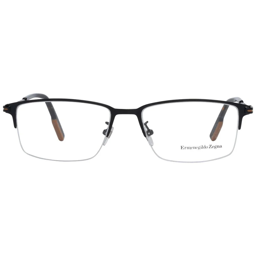 Ermenegildo Zegna Black Men Glasses Frame - Eyeglasses