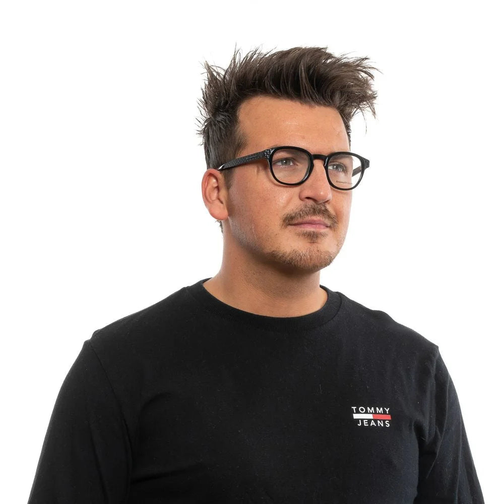 Ermenegildo Zegna Black Men Glasses Frame - Eyeglasses