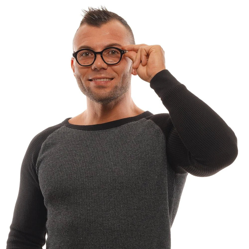 Ermenegildo Zegna Black Men Glasses Frame - Eyeglasses