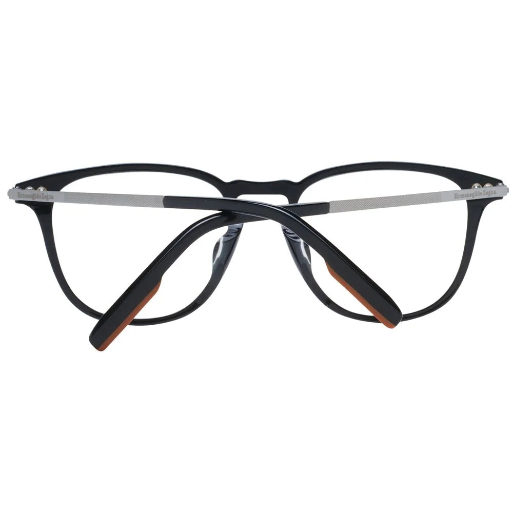 Ermenegildo Zegna Black Men Glasses Frame - Eyeglasses