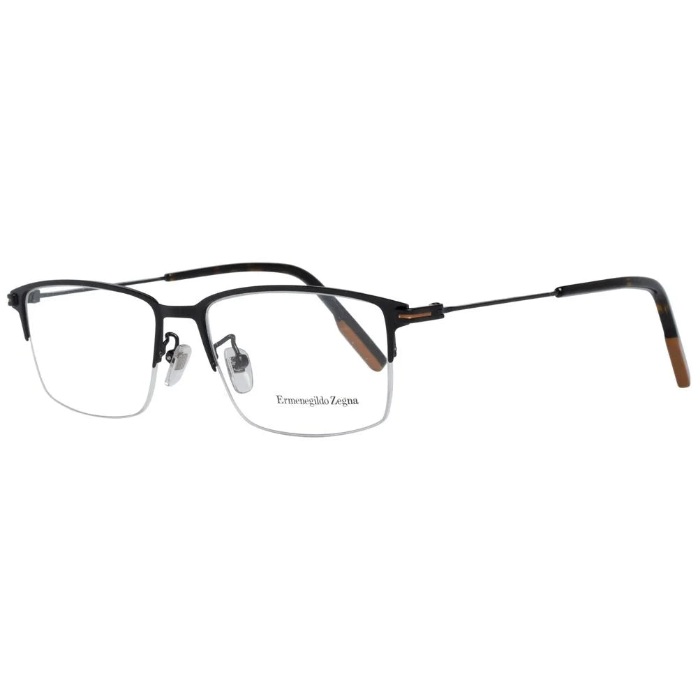 Ermenegildo Zegna Black Men Glasses Frame - Eyeglasses