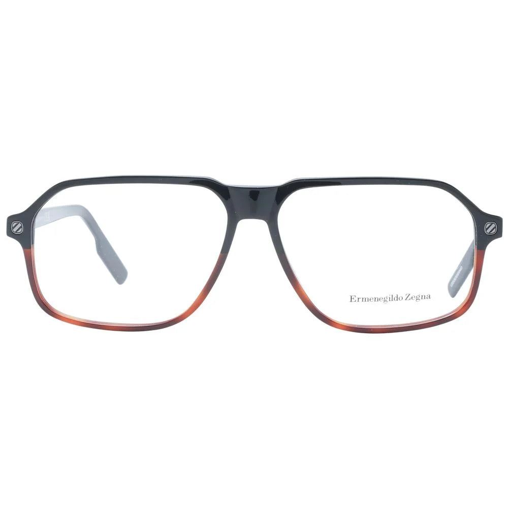 Ermenegildo Zegna Black Men Glasses Frame - Eyeglasses