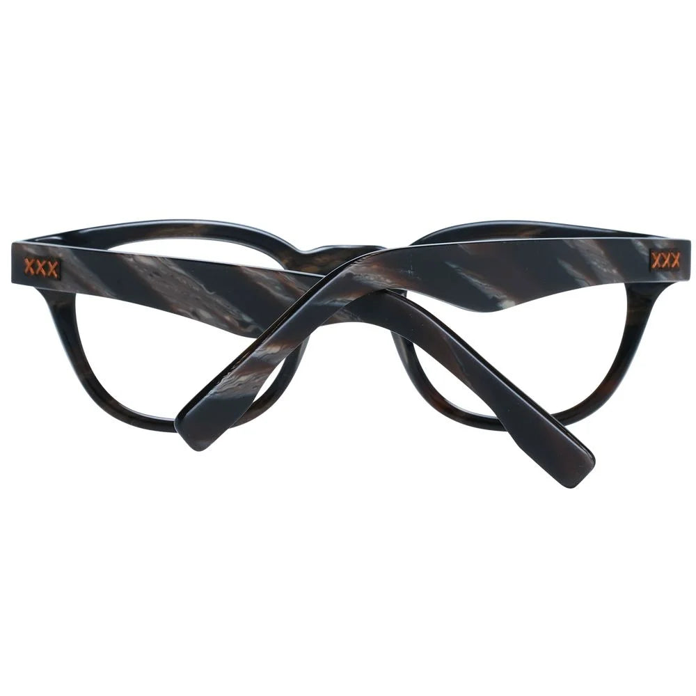Ermenegildo Zegna Black Men Glasses Frame - Eyeglasses
