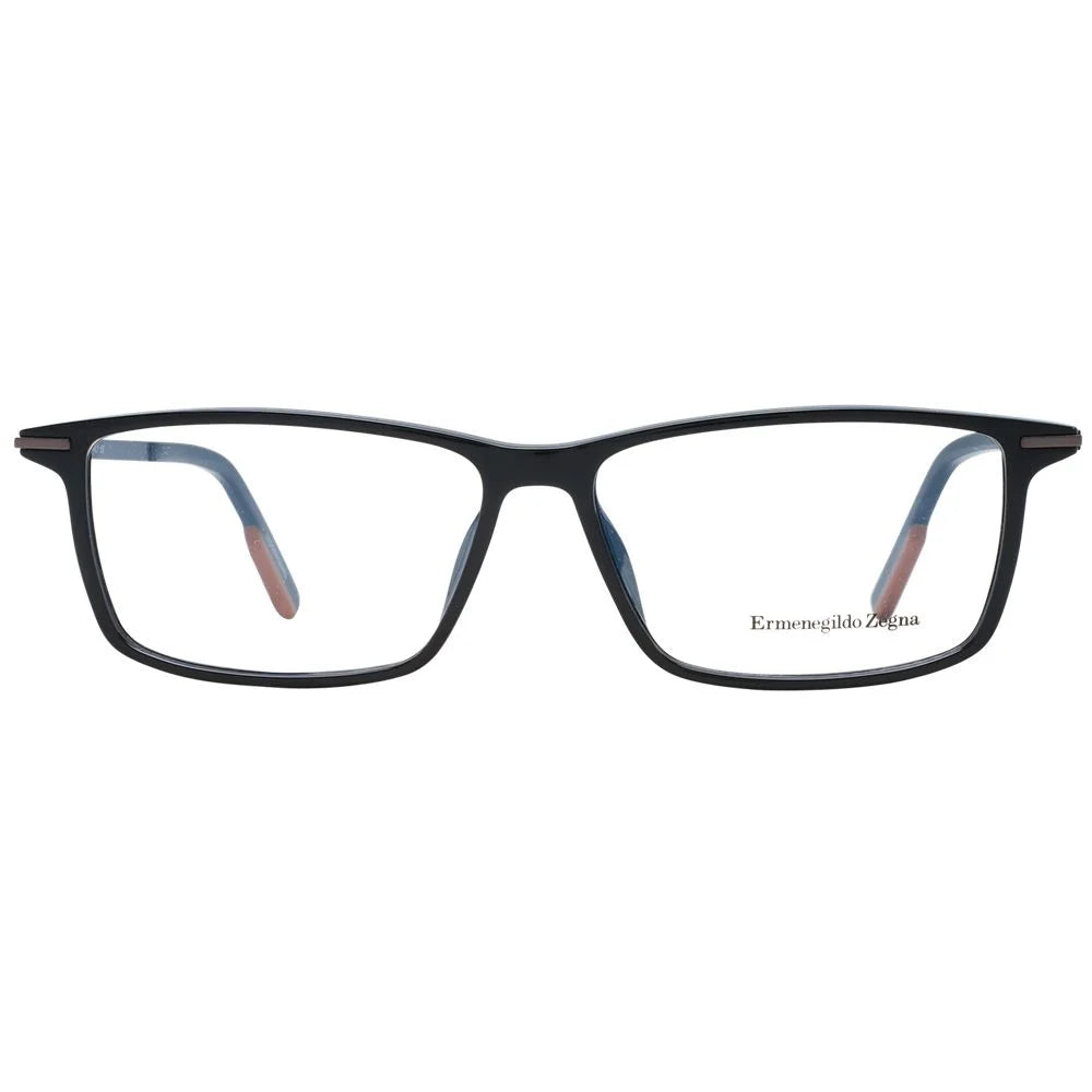 Ermenegildo Zegna Black Men Glasses Frame - Eyeglasses
