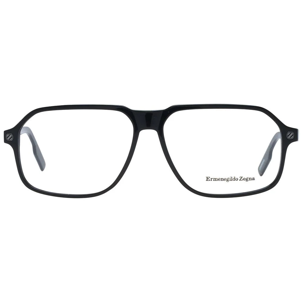 Ermenegildo Zegna Black Plastic Glasses (Frames)