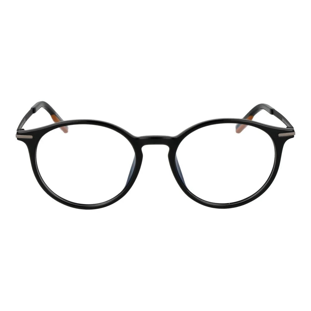 Ermenegildo Zegna Black Unisex Glasses Frame - Eyeglasses