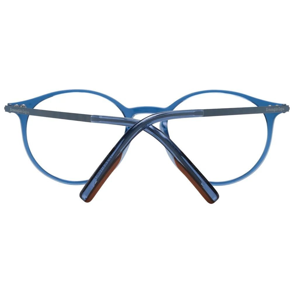 Ermenegildo Zegna Blue Men Glasses Frame - Eyeglasses