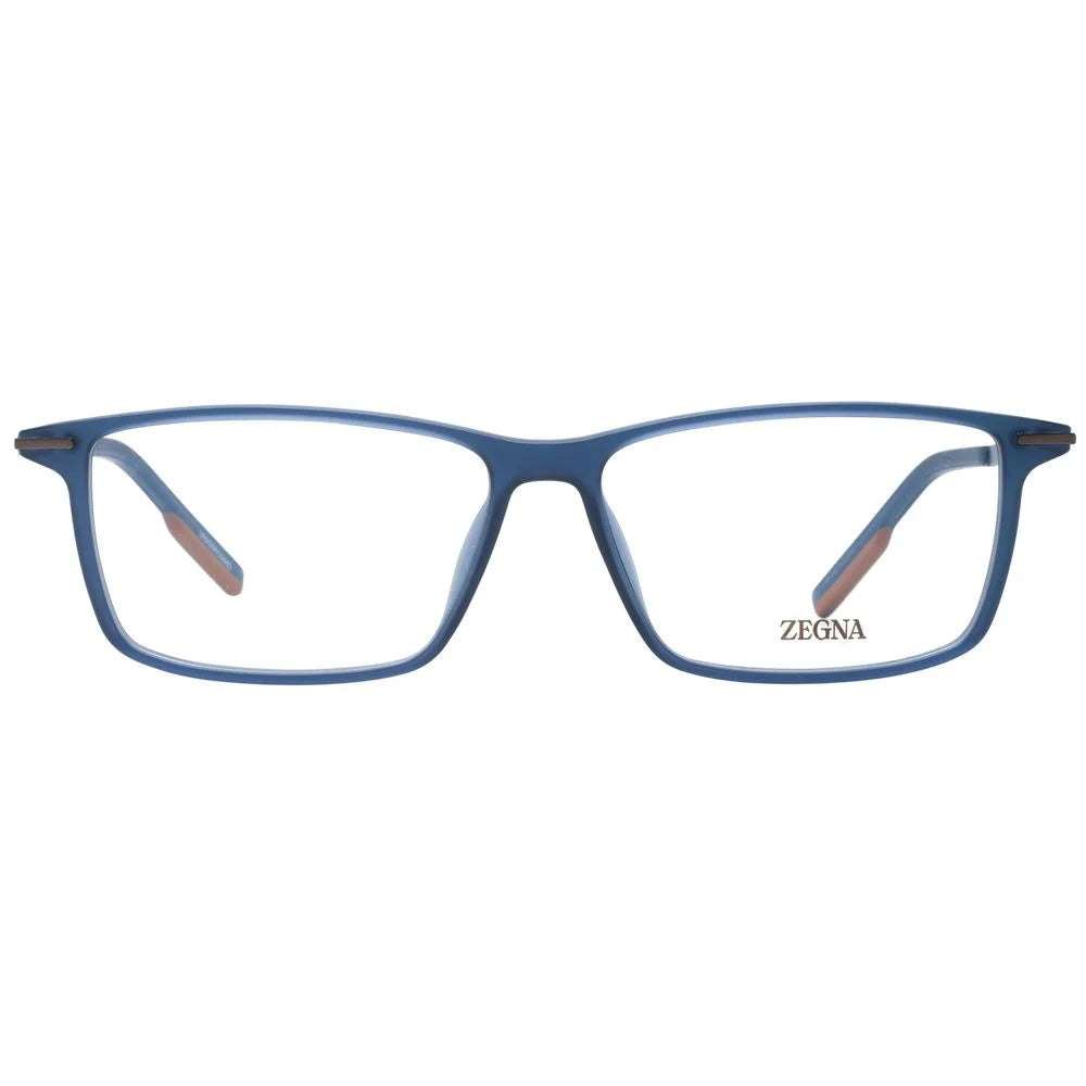 Ermenegildo Zegna Blue Men Glasses Frame - Eyeglasses