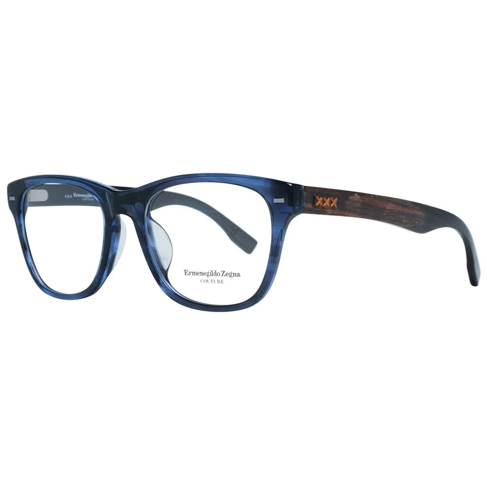 Ermenegildo Zegna Blue Men Glasses Frame - Eyeglasses
