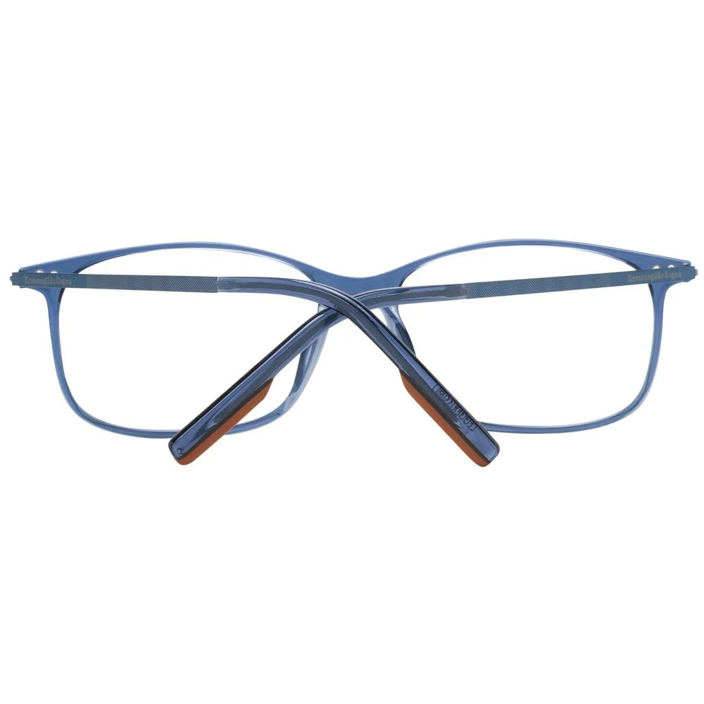 Ermenegildo Zegna Blue Men Glasses Frame - Eyeglasses