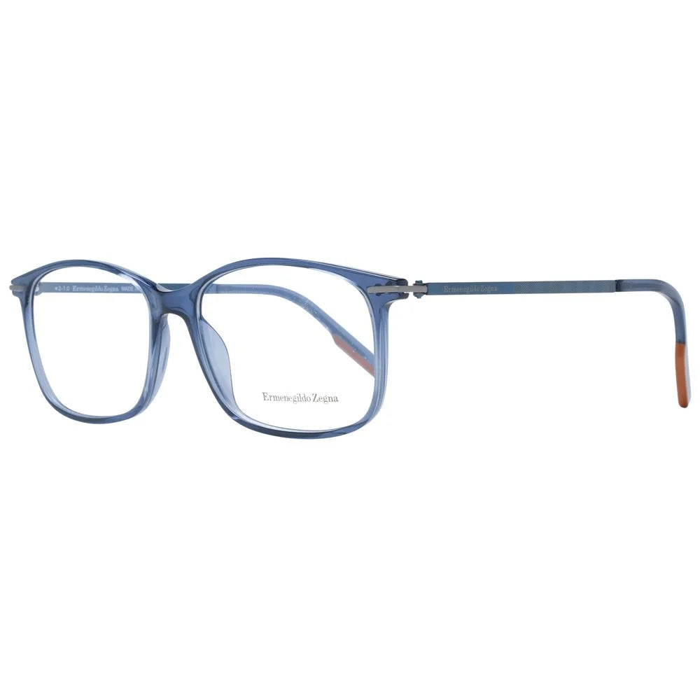 Ermenegildo Zegna Blue Men Glasses Frame - Eyeglasses