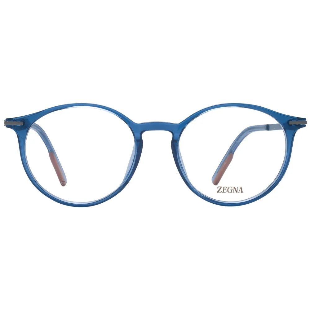 Ermenegildo Zegna Blue Men Glasses Frame - Eyeglasses